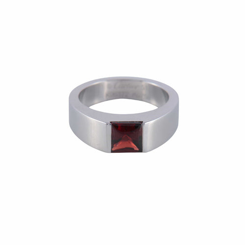 Bague 51 CARTIER Bague Tank Grenat 58 Facettes ES19269