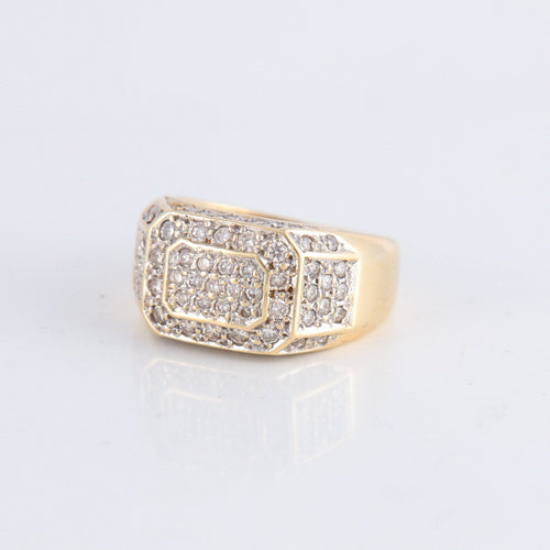 Bague 50 Bague Chevalière pavage diamants 58 Facettes 1