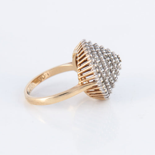 Bague 53 Bague Dôme Diamants 58 Facettes 1