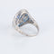 Bague 54 Bague style Art Déco Platine Saphirs Diamants 58 Facettes 1