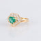 Bague 51.5 Bague Ballerine Coeur Emeraude Diamants 58 Facettes 1