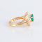Bague 51.5 Bague Ballerine Coeur Emeraude Diamants 58 Facettes 1