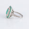 Bague 54 Bague Style Art Déco Emeraudes Diamants 58 Facettes 1