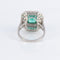 Bague 54 Bague Style Art Déco Emeraudes Diamants 58 Facettes 1