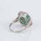 Bague 54 Bague Style Art Déco Emeraudes Diamants 58 Facettes 1