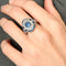 Bague 54 Bague style Art Déco Platine Saphirs Diamants 58 Facettes 1