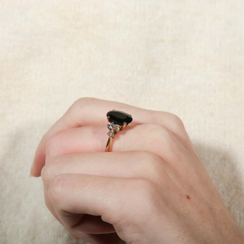Bague 53 Bague Saphir 6 Diamants 58 Facettes 8397