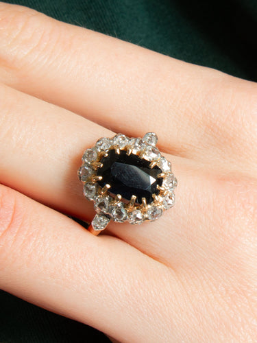 Bague 55.5 Bague Ancienne Or, Saphir et Diamants 58 Facettes