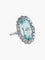 Bague 56 Bague Art Déco Or, Aigue-Marine et Diamants 58 Facettes