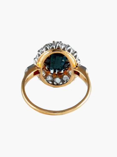 Bague 55.5 Bague Ancienne Or, Saphir et Diamants 58 Facettes