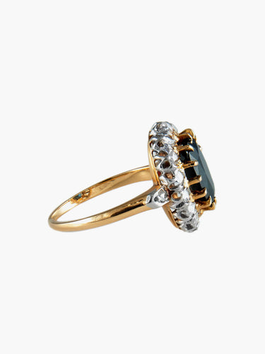 Bague 55.5 Bague Ancienne Or, Saphir et Diamants 58 Facettes