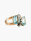 Bague 56 Bague Or, Aigues-Marines et Diamants 58 Facettes