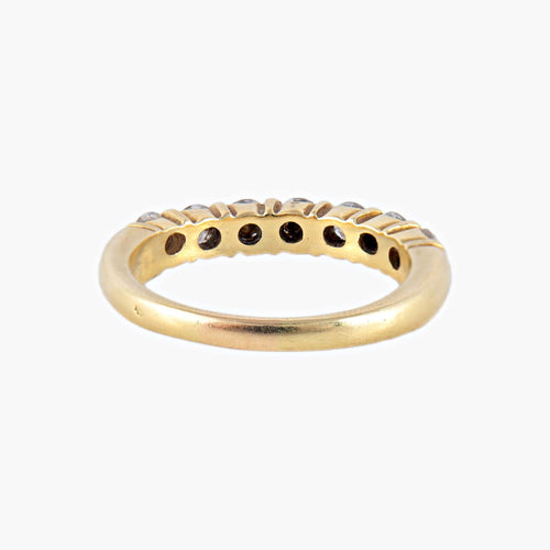 Bague 60 Demi-alliance Diamants 58 Facettes