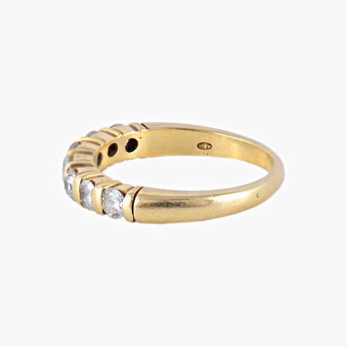 Bague 60 Demi-alliance Diamants 58 Facettes