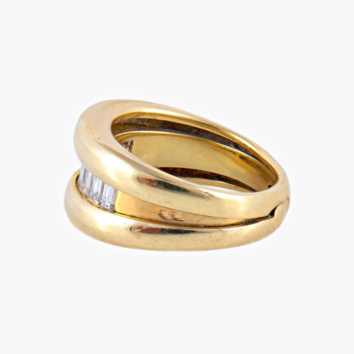 Bague 52 Bague Ruban Diamants 58 Facettes
