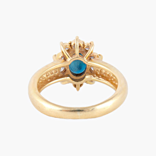 Bague 52 Bague Marguerite Saphir et Diamants 58 Facettes