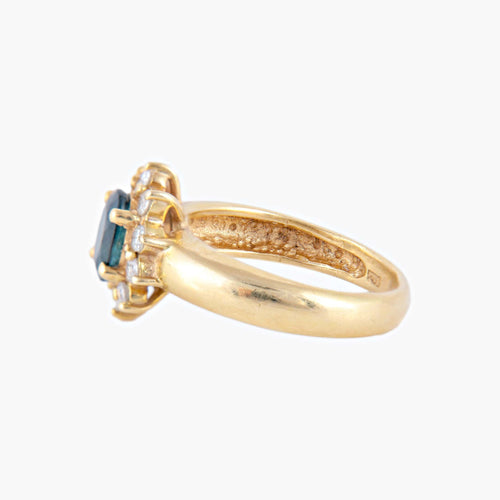 Bague 52 Bague Marguerite Saphir et Diamants 58 Facettes