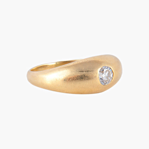 Bague 58 Bague Jonc anglais Diamant 58 Facettes