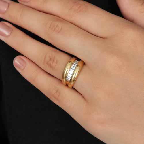 Bague 52 Bague Ruban Diamants 58 Facettes