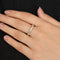 Bague 60 Demi-alliance Diamants 58 Facettes