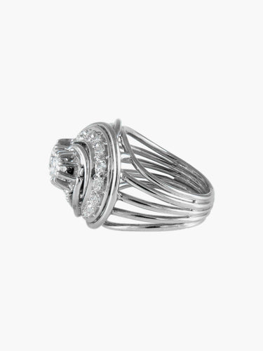 Bague Bague Volute 2 Diamants 58 Facettes