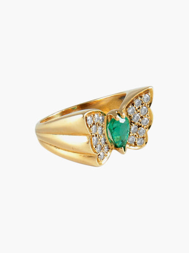 Bague Bague Papillon émeraude 58 Facettes