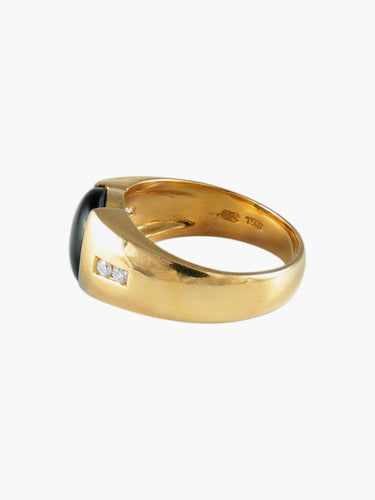Bague Bague Chevalière Saphir étoilé 58 Facettes