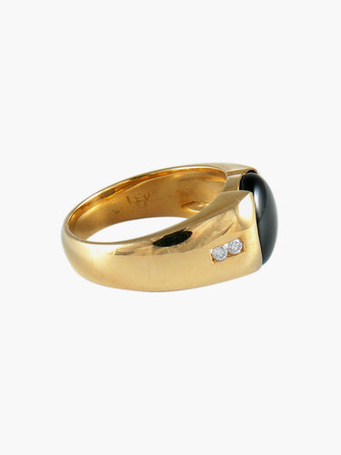Bague Bague Chevalière Saphir étoilé 58 Facettes