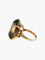 Bague 53 Bague Quartz fumé rond 58 Facettes