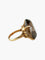 Bague 53 Bague Quartz fumé rond 58 Facettes