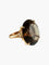 Bague 53 Bague Quartz fumé rond 58 Facettes