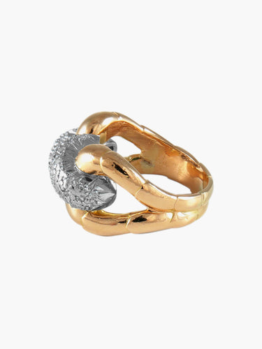 Bague 51 Bague à Pont Diamants 58 Facettes