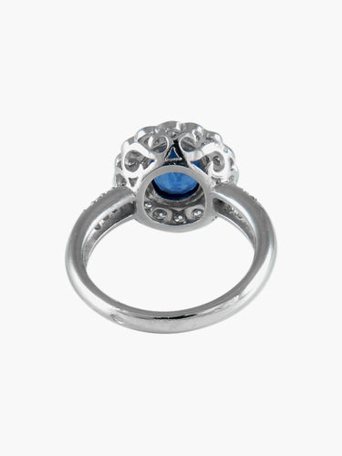 Bague Bague Marguerite Saphir de Ceylan 58 Facettes
