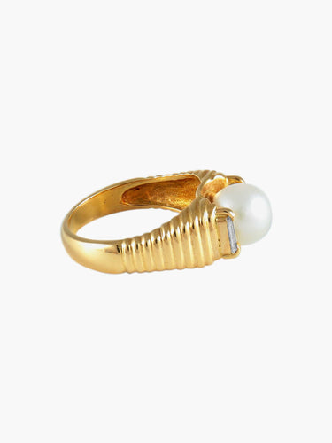 Bague 54 Bague Perle et Diamants 58 Facettes