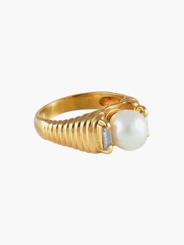 Bague 54 Bague Perle et Diamants 58 Facettes