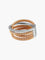 Bague 52.5 Bague 4 anneaux Or rose Diamants 58 Facettes