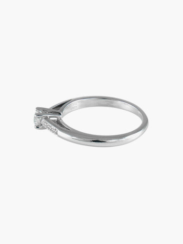 Bague 49 Bague Solitaire Mauboussin "Tu es le sel de ma vie" 58 Facettes