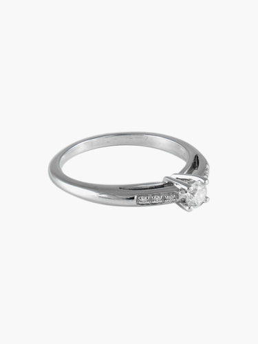 Bague 49 Bague Solitaire Mauboussin "Tu es le sel de ma vie" 58 Facettes