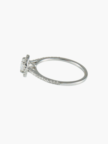 Bague 53 Bague Solitaire Or blanc 58 Facettes