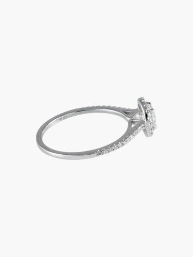 Bague 53 Bague Solitaire Or blanc 58 Facettes