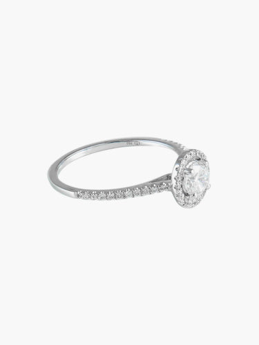 Bague 53 Bague Solitaire Or blanc 58 Facettes