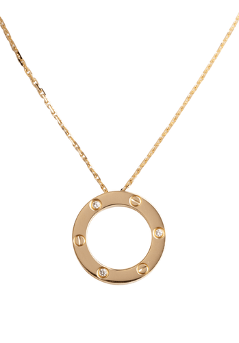Collier Collier CARTIER Love 3 Diamants Or Jaune 750/1000 58 Facettes 64140-60455
