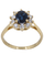 Bague 51 BAGUE MARGUERITE SAPHIR ET DIAMANTS 58 Facettes 061971