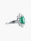 Bague Bague Marguerite Emeraude et diamants 58 Facettes
