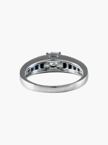 Bague Bague Jarretière Diamants et Saphirs 58 Facettes