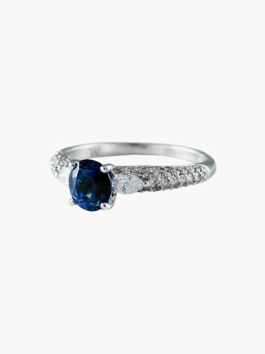 Bague Bague Saphir et Diamants 58 Facettes