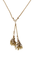 Collier Collier trois ors négligé pompons 58 Facettes