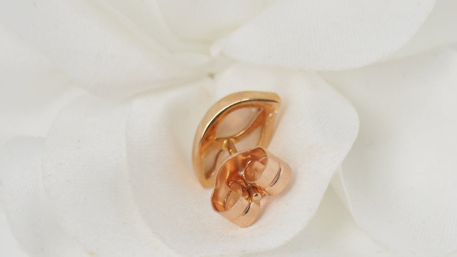 Boucles d'oreilles Boucles d'oreilles en or rose et nacres 58 Facettes 31595