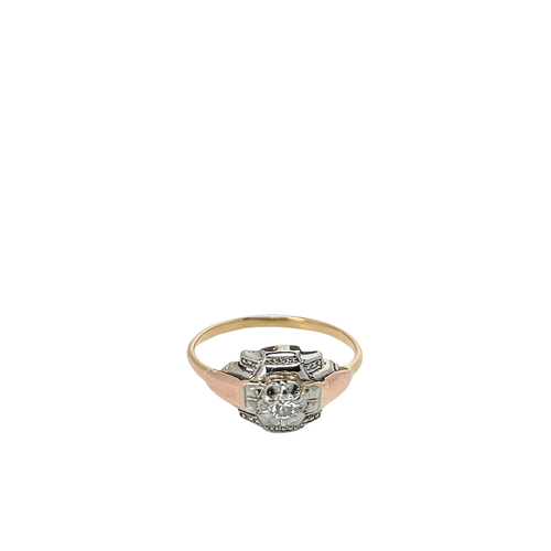 Bague Bague Art Déco 3 ors et diamant 58 Facettes 24981