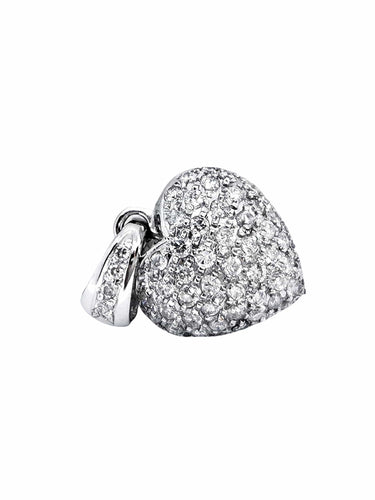 Pendentif Pendentif Coeur Or blanc Diamant 58 Facettes 997152CN